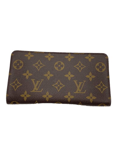 【中古】LOUIS VUITTON◆ポルト・モネ・ジップ_モノグラム・キャンバス_BRW/PVC/BRW/レディース【服飾雑貨他】 【中古】LOUIS VUITTON◆ポルト・モネ・ジップ_モノグラム・キャンバス_BRW/PVC/BRW/レディース【服飾雑貨他】