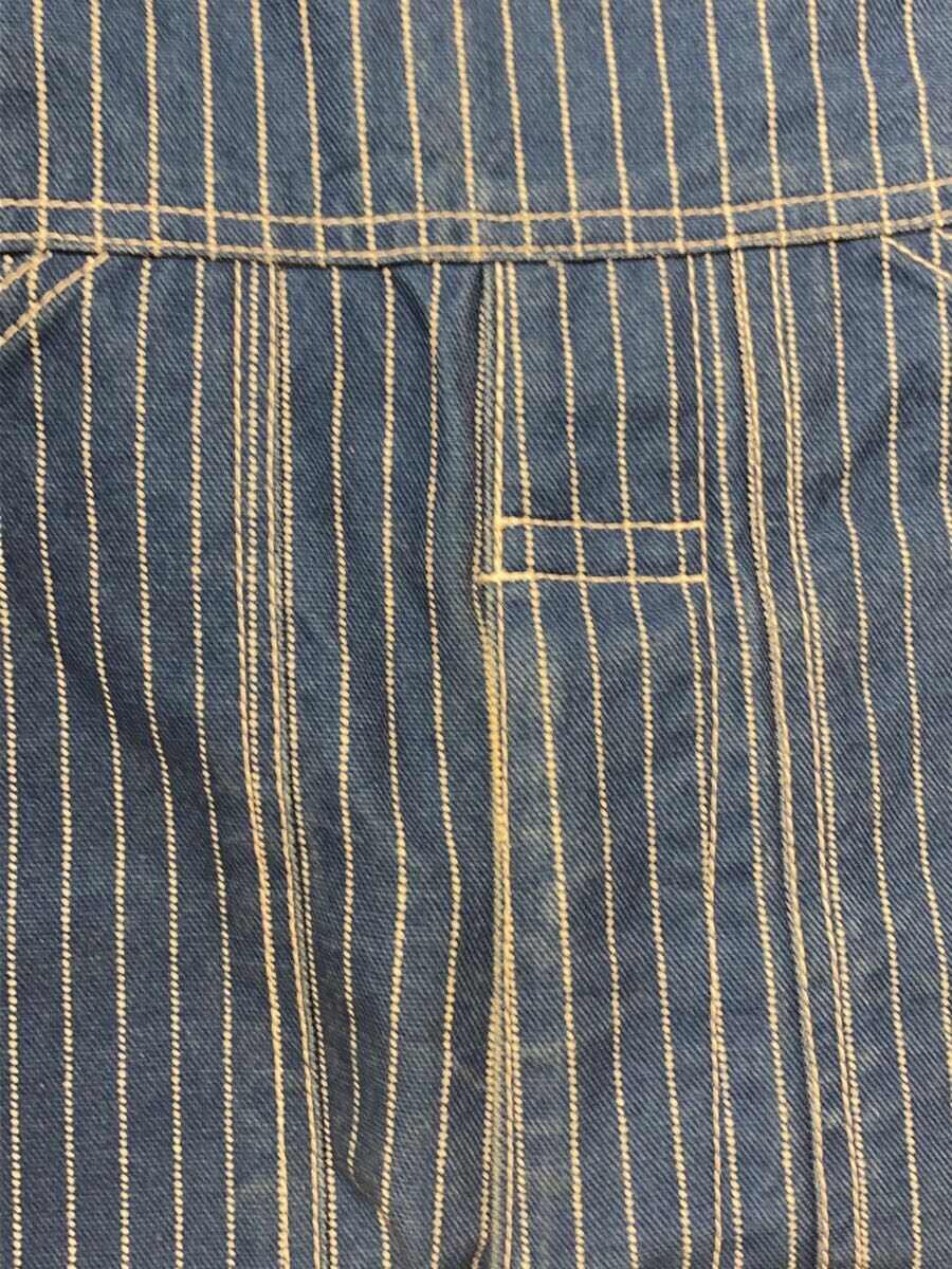 【中古】MATTSONS’◆ウォバッシュオーバーオール/M/コットン/NVY/ストライプ/62611【メンズウェア】