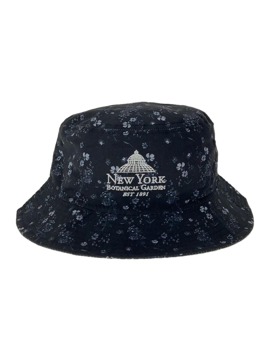 【中古】NEW ERA◆バケットハット/L/ブラック/花柄/メンズ【服飾雑貨他】