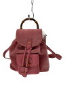 【中古】GUCCI◆リュック/スウェード/PNK/003・1956・0030【バッグ】
