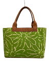 【中古】kate spade new york◆トートバッグ/キャンバス/GRN【バッグ】