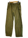 【中古】MILITARY◆イタリア軍/パラシュートパンツ/KHK/無地【メンズウェア】