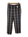 【中古】MACPHEE◆21AW/ウールギャバジンチェックストレートパンツ/36/ウール/BRW/チェック/12-04-14-04135//【レディースウェア】