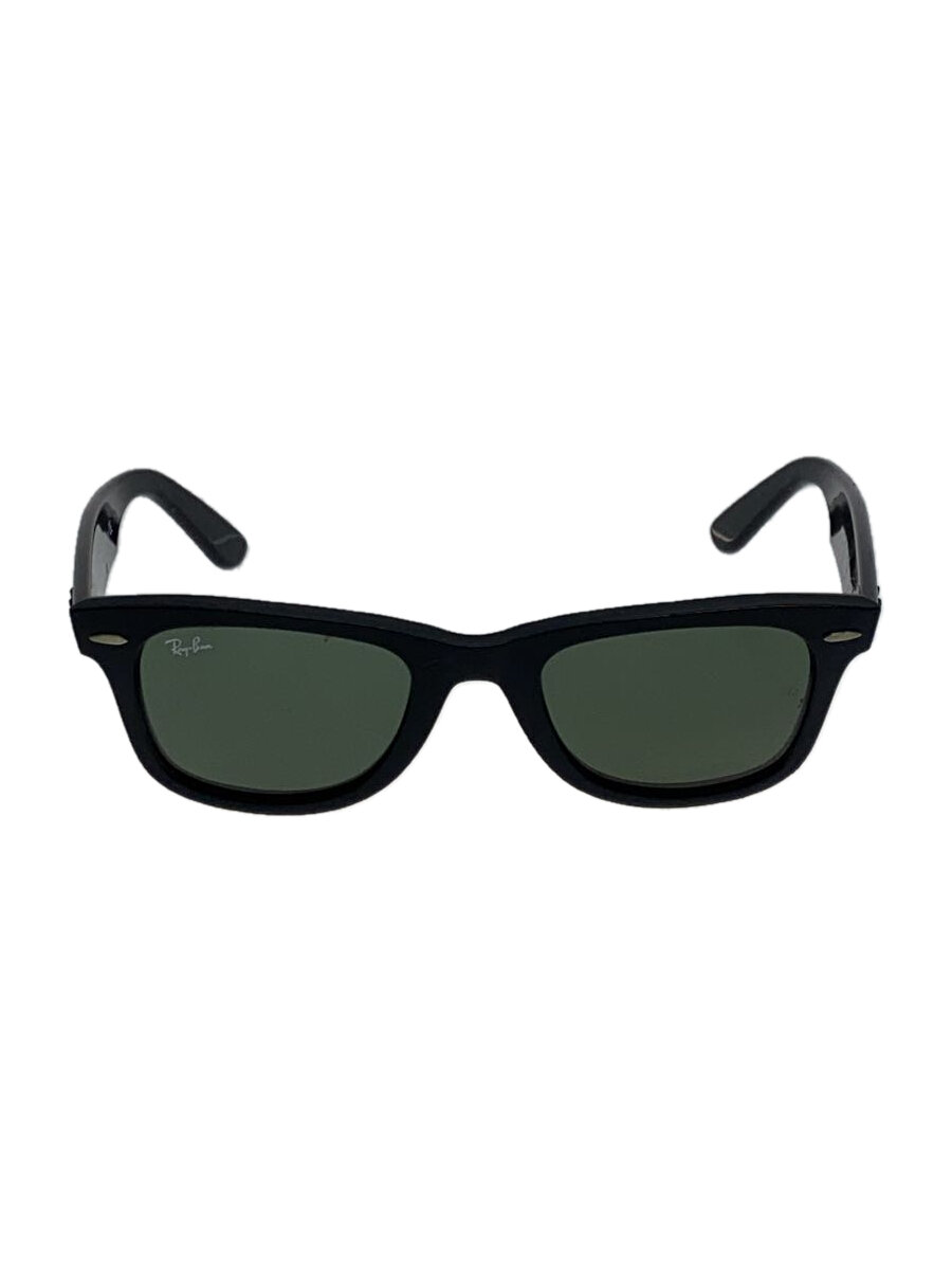 【中古】Ray-Ban◆サングラス/ウェリントン/セルロイド/BLK/GRN/メンズ/rb2140【服飾雑貨他】