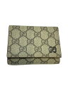 【中古】GUCCI◆GGディテールコンパクト/3つ折り財布/BEG/総柄/メンズ/箱付き/769225【服飾雑貨他】(4)