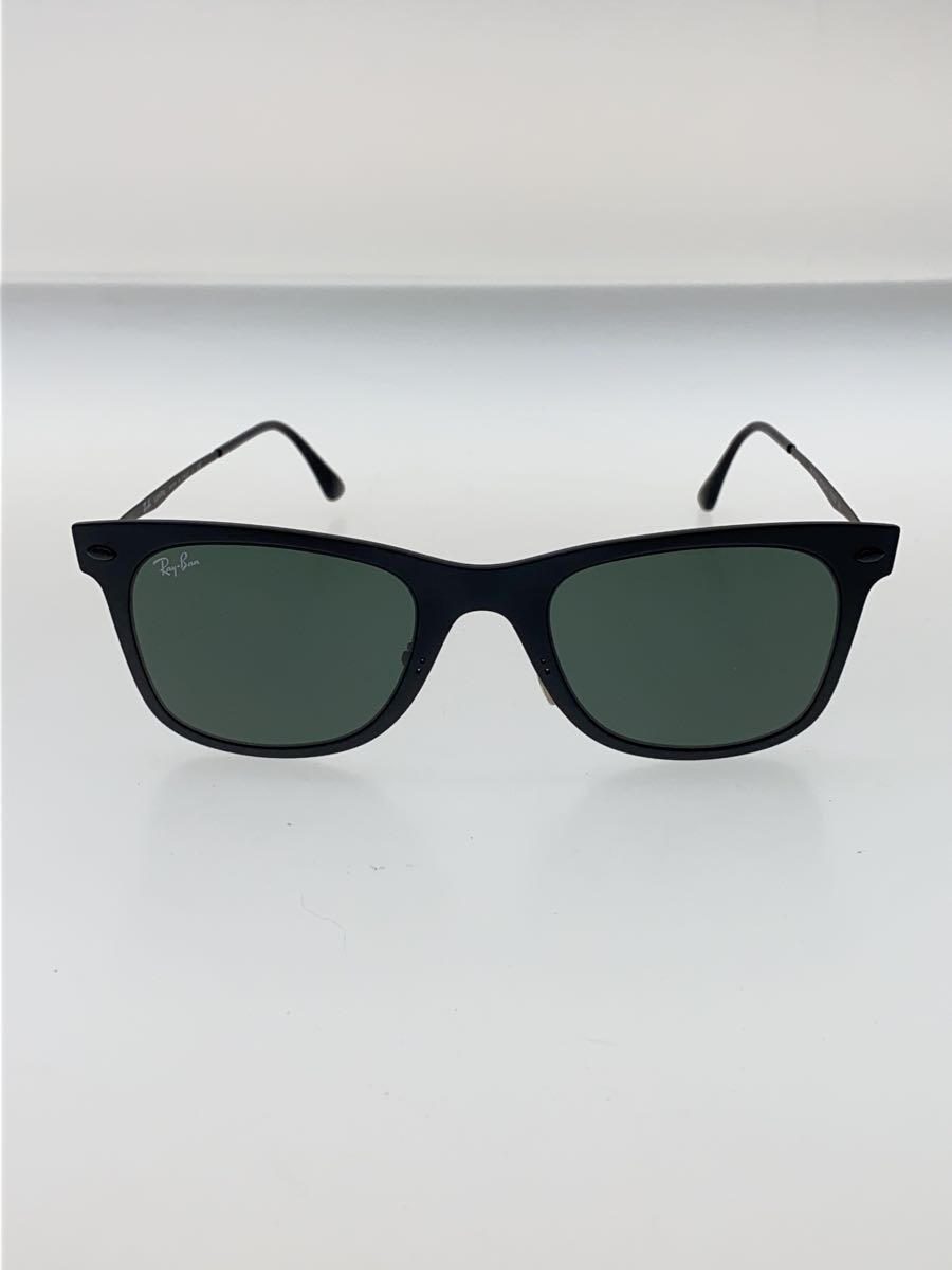 Ray-Ban◆LIGHTRAY/ライトレイ/サングラス/ウェリントン/BLK/BLK/メンズ/RB4210