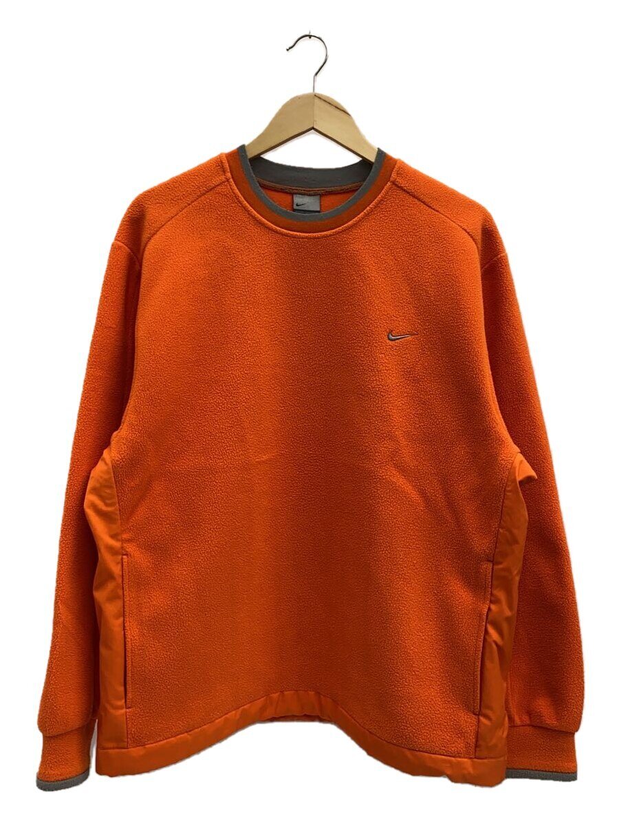 【中古】NIKE◆フリースジャケット/L/ポリエステル/ORN【メンズウェア】