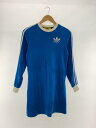 【中古】GUCCI◆長袖Tシャツワンピース/チュニック丈/レディース/XXS/コットン/BLU/693537XJEBS【メンズウェア】