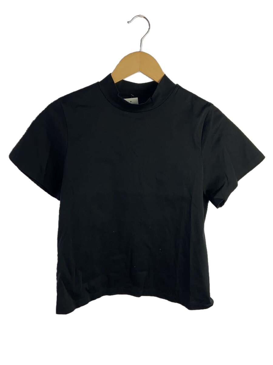 【中古】Graphpaper◆Fine Smooth Mock Neck Tee/Tシャツ/0/コットン/BLK/GL211-70206【レディースウェア】