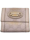 【中古】GUCCI◆2つ折り財布/レザー/CRM/総柄/メンズ/145747・0416【服飾雑貨他】
