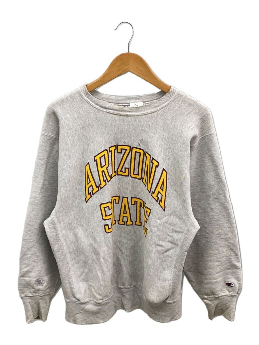 【中古】Champion◆スウェット/XL/コットン/GRY【メンズウェア】