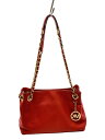 【中古】MICHAEL KORS◆ショルダーバッグ/レザー/RED【バッグ】(4)