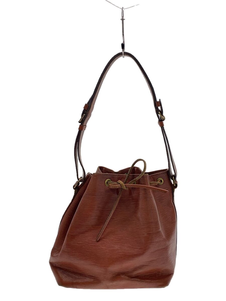 【中古】LOUIS VUITTON◆プチ ノエ_エピ_BRW/レザー/BRW/無地【バッグ】