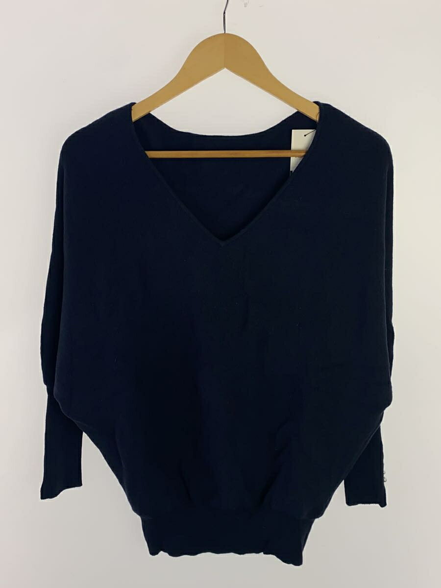 【中古】GALLARDAGALANTE◆セーター(薄手)/FREE/コットン/NVY/無地/CLZ1012505A0005【レディースウェア】