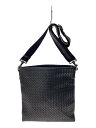 【中古】BOTTEGA VENETA◆ショルダーバッグ/--/BLK【バッグ】