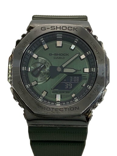 【中古】CASIO◆クォーツ腕時計_G-SHOCK/デジアナ/ラバー/KHK/SS【服飾雑貨他】 【中古】CASIO◆クォーツ腕時計_G-SHOCK/デジアナ/ラバー/KHK/SS【服飾雑貨他】