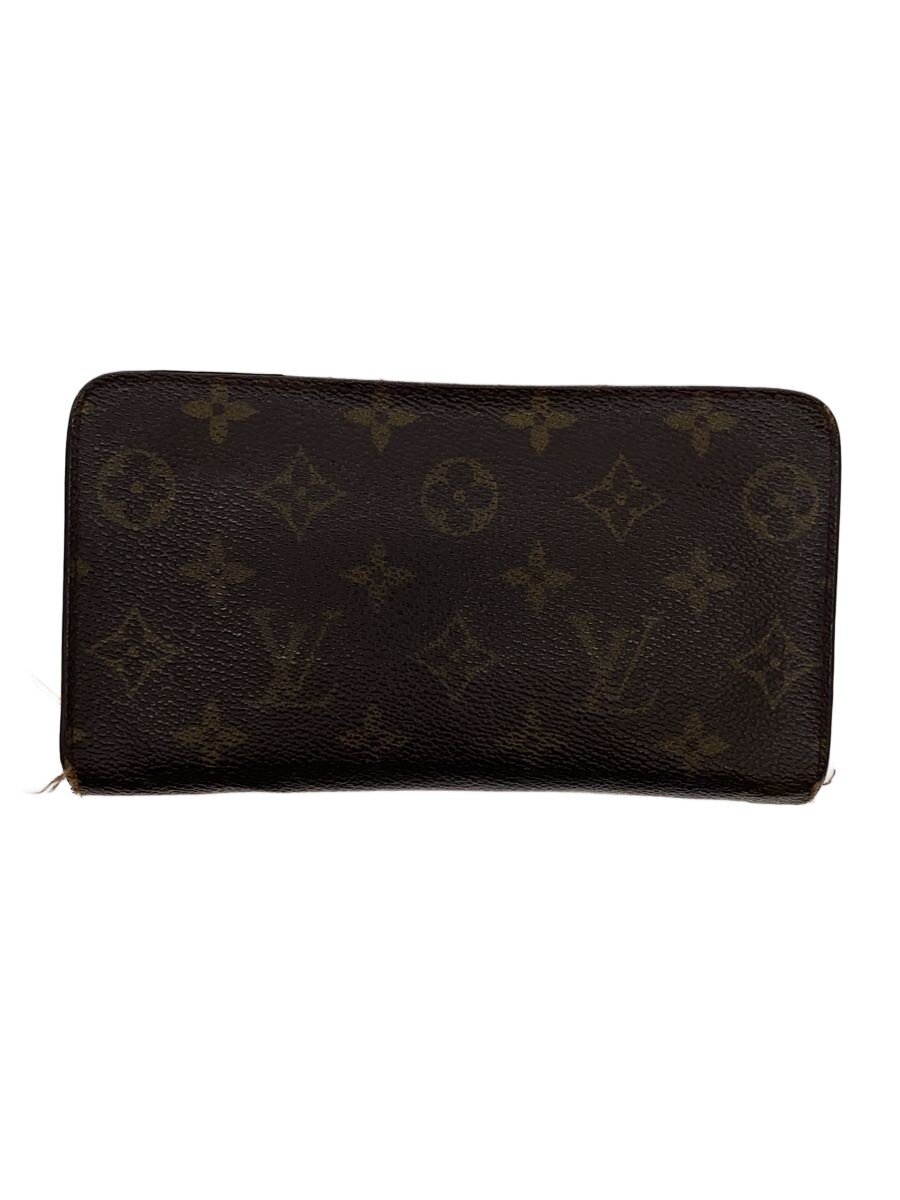 Clothing Accessories (Caps, Ties, Belts) - 【中古】LOUIS VUITTON◆ポルト・モネ・ジップ_モノグラム・キャンバス/PVC/BRW/総柄/メンズ【服飾雑貨他】