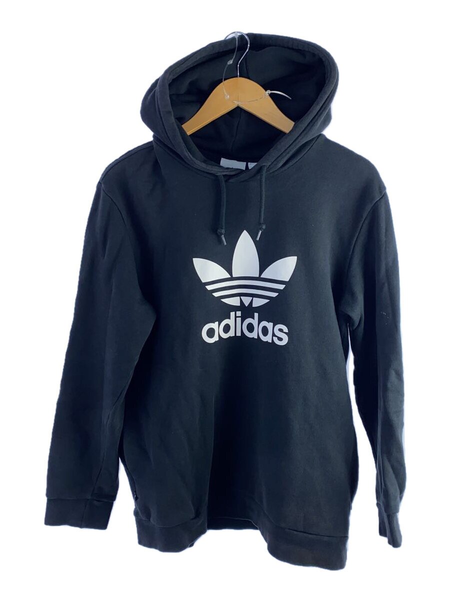 【中古】adidas◆パーカー/--/--/BLK/無�