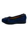 【中古】Clarks◆フラットパンプス/25.5cm/NVY/スウェード【シューズ】(4)