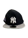 【中古】NEW ERA◆キャップ/7 5/8/コーデュロイ/BLK/メンズ/ny/59fifty/1999 world series【服飾雑貨他】