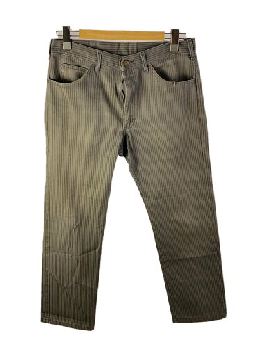 【中古】Lee◆90s/ボトム/34/コットン/GRY/ストライプ【メンズウェア】 【中古】Lee◆90s/ボトム/34/コットン/GRY/ストライプ【メンズウェア】