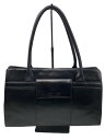 【中古】LANVIN◆バッグ/--/BLK/無地【バッグ】