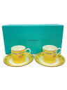 【中古】TIFFANY&Co.◆TIFFANY&Co. ティファニー/カップ&ソーサー/2点セット/YLW【キッチン用品】
