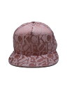 【中古】Supreme◆キャップ/FREE/PNK/総柄/メンズ【服飾雑貨他】