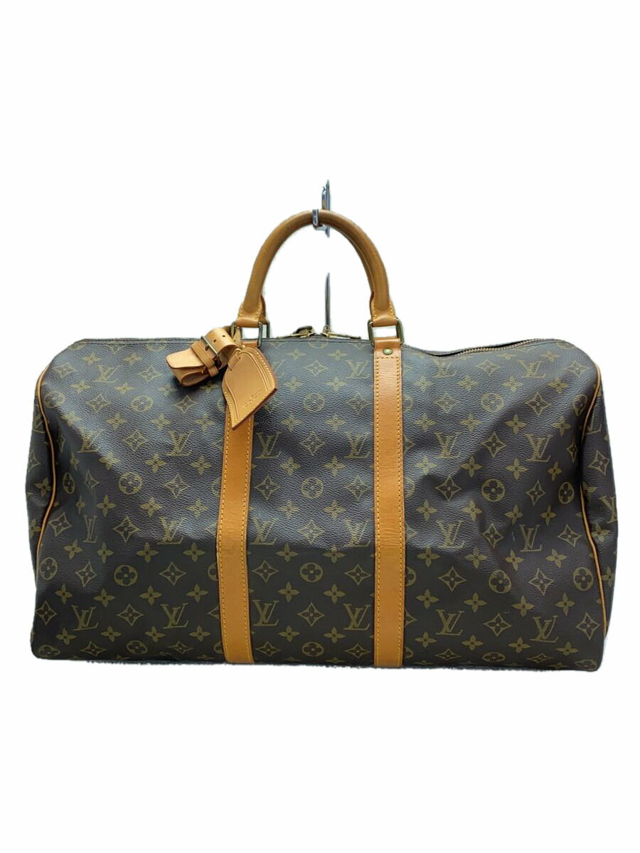 【中古】LOUIS VUITTON◆キーポル50_モノグラム・キャンバス_BRW/PVC/BRW/総柄【バッグ】(4)