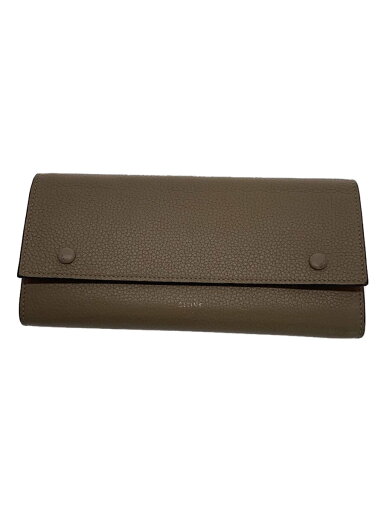 【中古】CELINE◆ラージフラップマルチファンクション/長財布/レザー/BEG/無地/101673【服飾雑貨他】 【中古】CELINE◆ラージフラップマルチファンクション/長財布/レザー/BEG/無地/101673【服飾雑貨他】