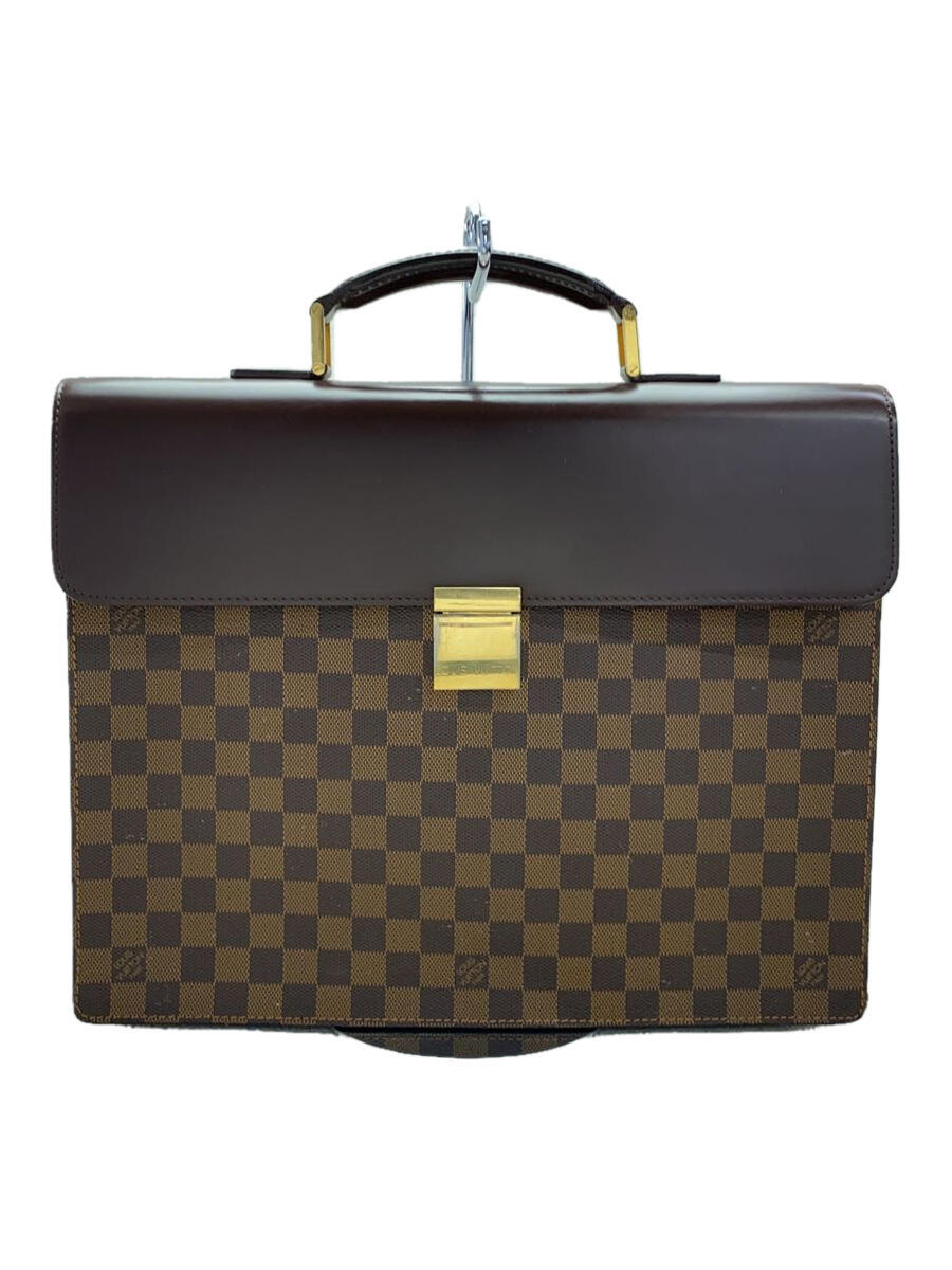 【中古】LOUIS VUITTON◆アルトナPM_ダミエ・エベヌ_BRW/PVC/ブラウン/N53315/小傷・メッキ剥がれ・汚れ【バッグ】