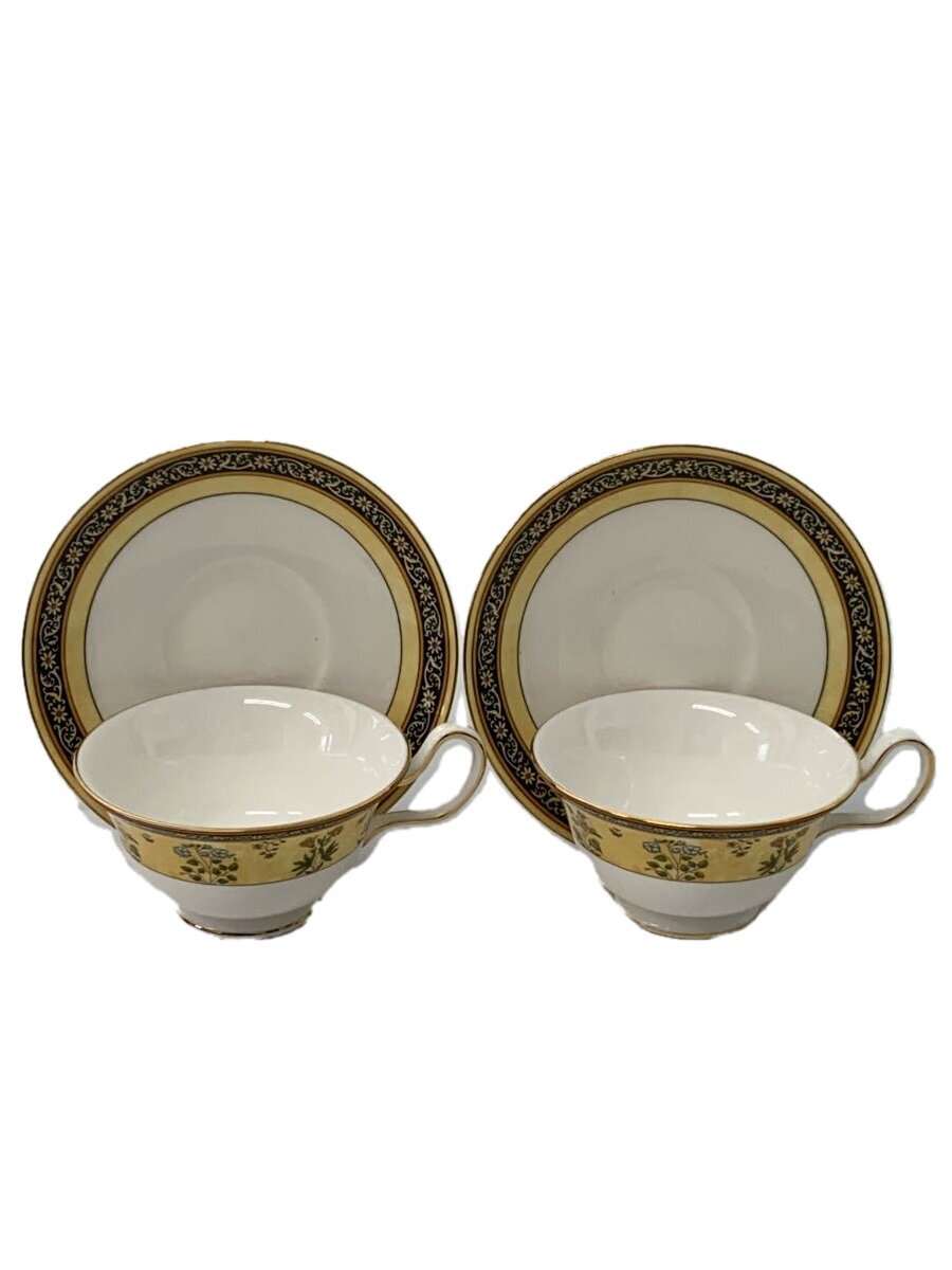 【中古】WEDGE WOOD GOLF◆WEDGE WOOD GOLF/インディア/INDIA/カップ&ソーサー/2点セット/ゴールド【キッチン用品】