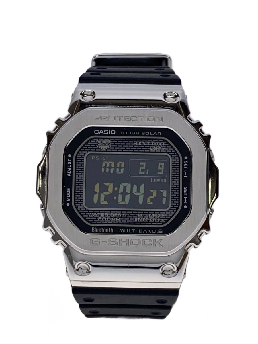 【中古】CASIO◆ソーラー腕時計・G-SHOCK/デジタル/SLV【服飾雑貨他】