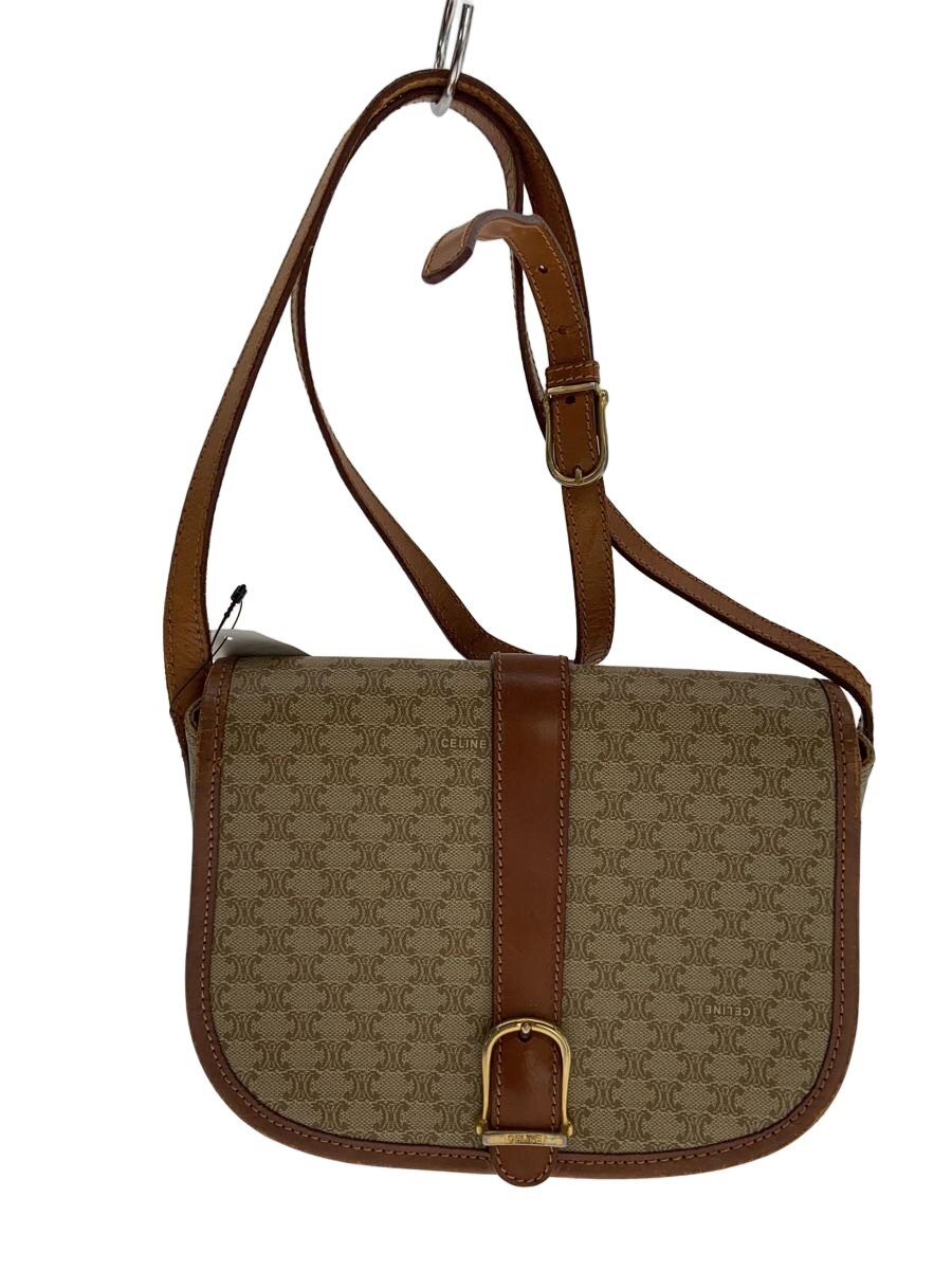 【中古】CELINE◆ショルダーバッグ/--/BEG/総柄//【バッグ】