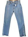 【中古】greatLAnd◆Levi’sリメイク/裾スナップ/38/コットン/IDG/無地【メンズウェア】(4)