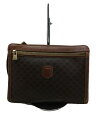 【中古】CELINE◆クラッチバッグ/レザー/BRW/マカダム柄/M95【バッグ】