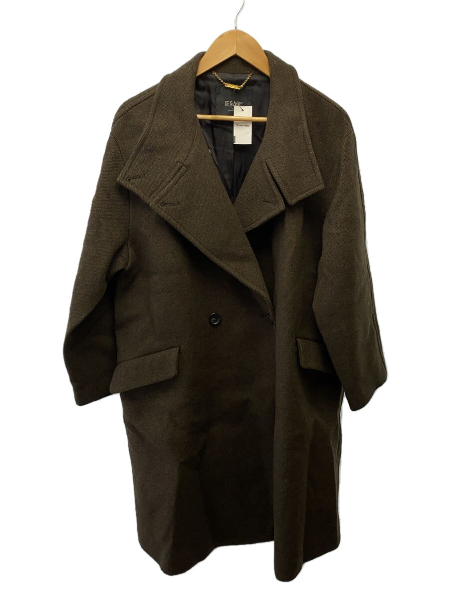 【中古】JOURNAL STANDARD L’essage◆MANTECOトップビーバースタンドコート/--/ウール/KHK/23-020-370【レディースウェア】