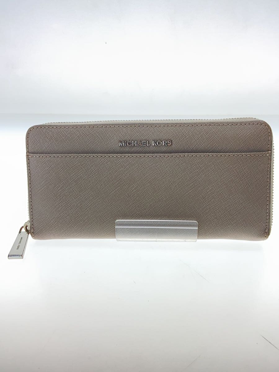 【中古】MICHAEL KORS◆長財布/PVC/グレー/レディース【服飾雑貨他】