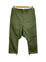 【中古】GANRYU◆サルエルパンツ/S/コットン/KHK/無地/EN-P016【メンズウェア】(4)