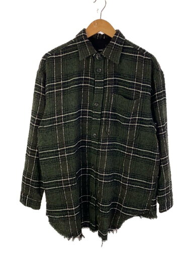 【中古】DIESEL◆長袖シャツ/XS/ウール/GRN/チェック【メンズウェア】 【中古】DIESEL◆長袖シャツ/XS/ウール/GRN/チェック【メンズウェア】