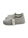 【中古】maccheronian◆ローカットスニーカー/スリッポン/41/WHT/レザー【シューズ】