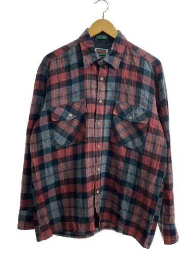 【中古】MOUNTAIN EXPRESS/チェックシャツ/長袖シャツ/L/アクリル/RED/チェック/RN27158【メンズウェア】 【中古】MOUNTAIN EXPRESS/チェックシャツ/長袖シャツ/L/アクリル/RED/チェック/RN27158【メンズウェア】
