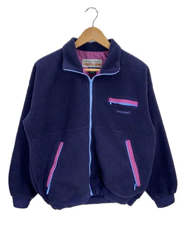 【中古】mont-bell◆80s/丸文字タグ/フリースジャケット/S/ポリエステル/NVY/毛玉有【メンズウェア】 【中古】mont-bell◆80s/丸文字タグ/フリースジャケット/S/ポリエステル/NVY/毛玉有【メンズウェア】