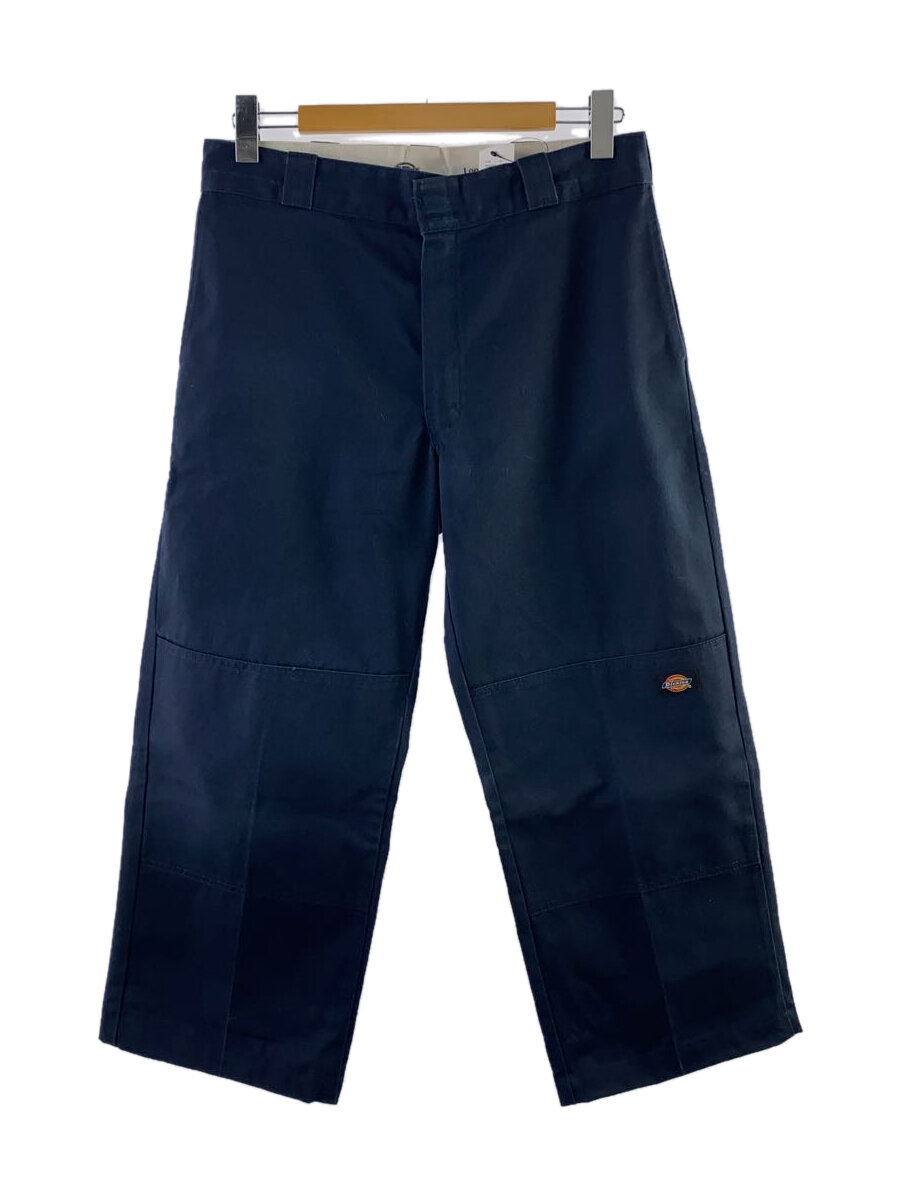 【中古】DICKIES◆ストレートパンツ/32/ポリエステル/NVY/ダブルニー/ホンジュラス製【メンズウェア】