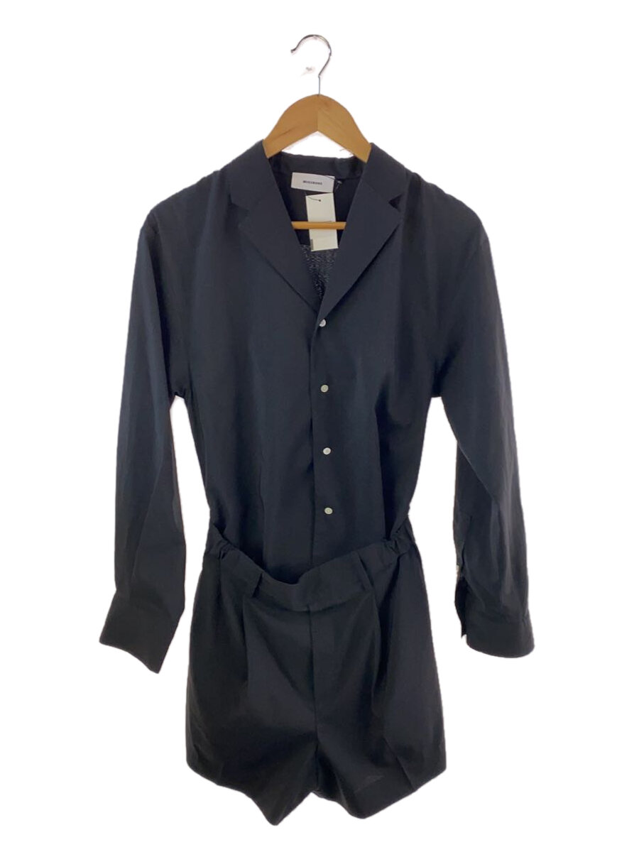 【中古】MIESROHE◆24SS/タイプライターオールインワン/オールインワン/0/ポリエステル/BLK/MWFO241059【レディースウェア】
