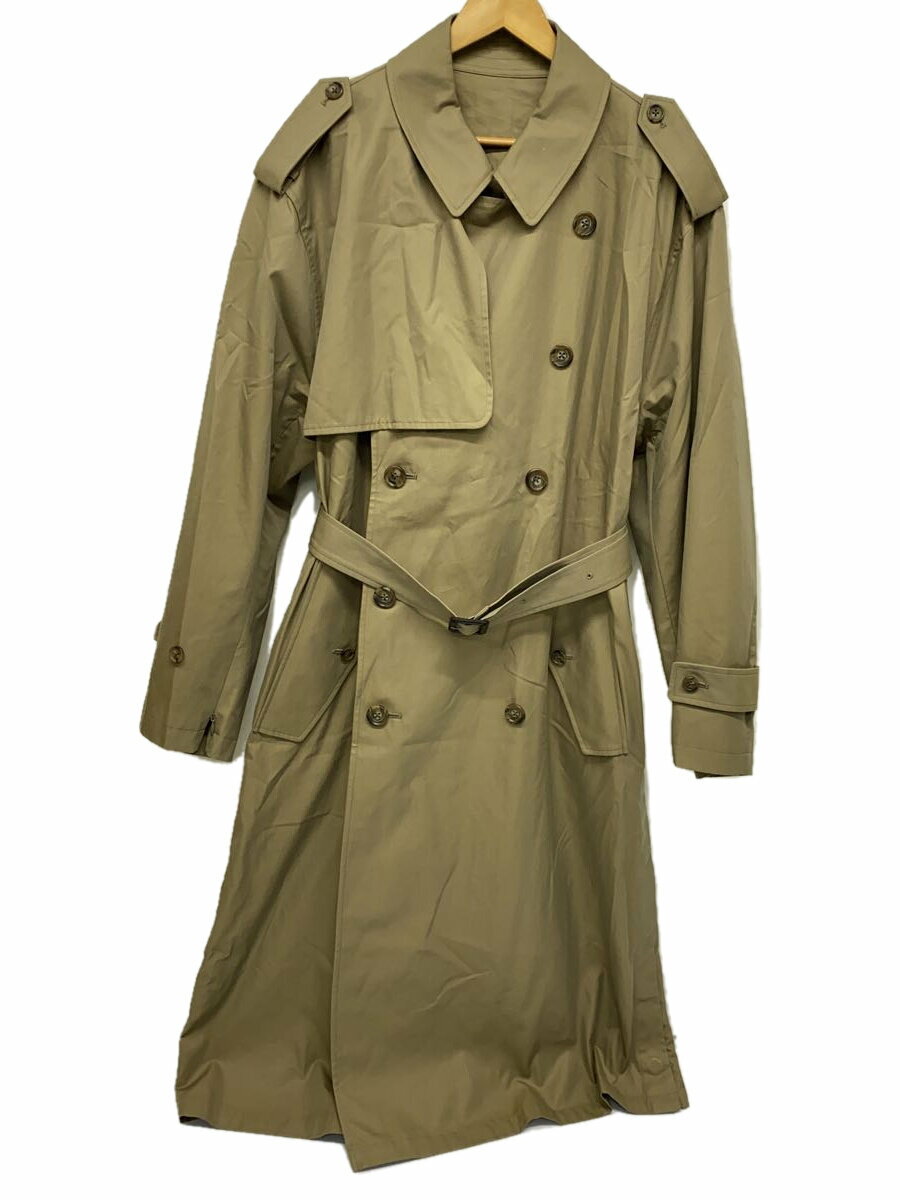 【中古】stein◆Oversized Trench Coat/トレンチコート/S/コットン/BEG/ST.404-1【メンズウェア】