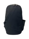 【中古】yohji yamamoto POUR HOMME◆リュック/--/BLK/hp-i05-860/WOOL GABARDINE/NYLON TUCK BACKPACK【バッグ】