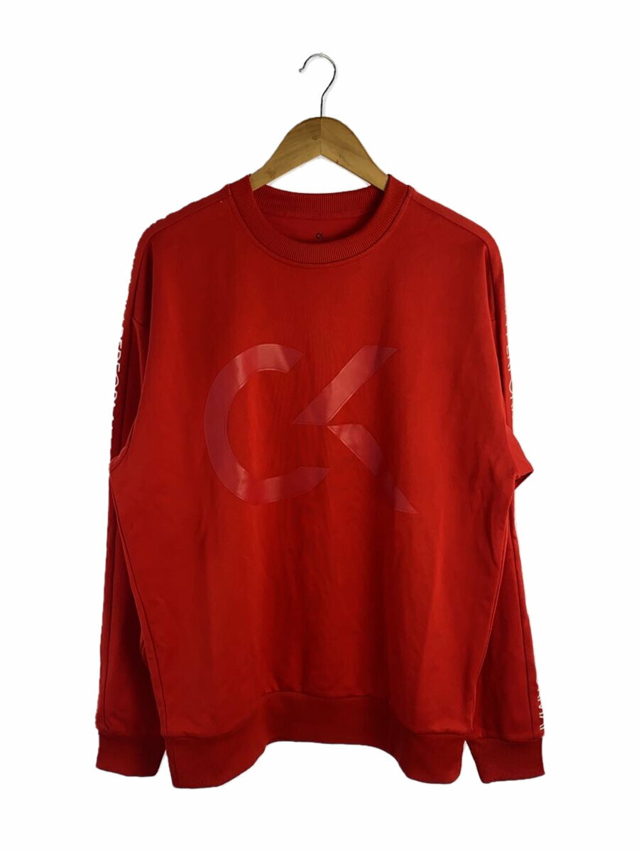 【中古】CK Calvin Klein◆スウェット/M/ポリエステル/RED/4ms9w332【メンズウェア】