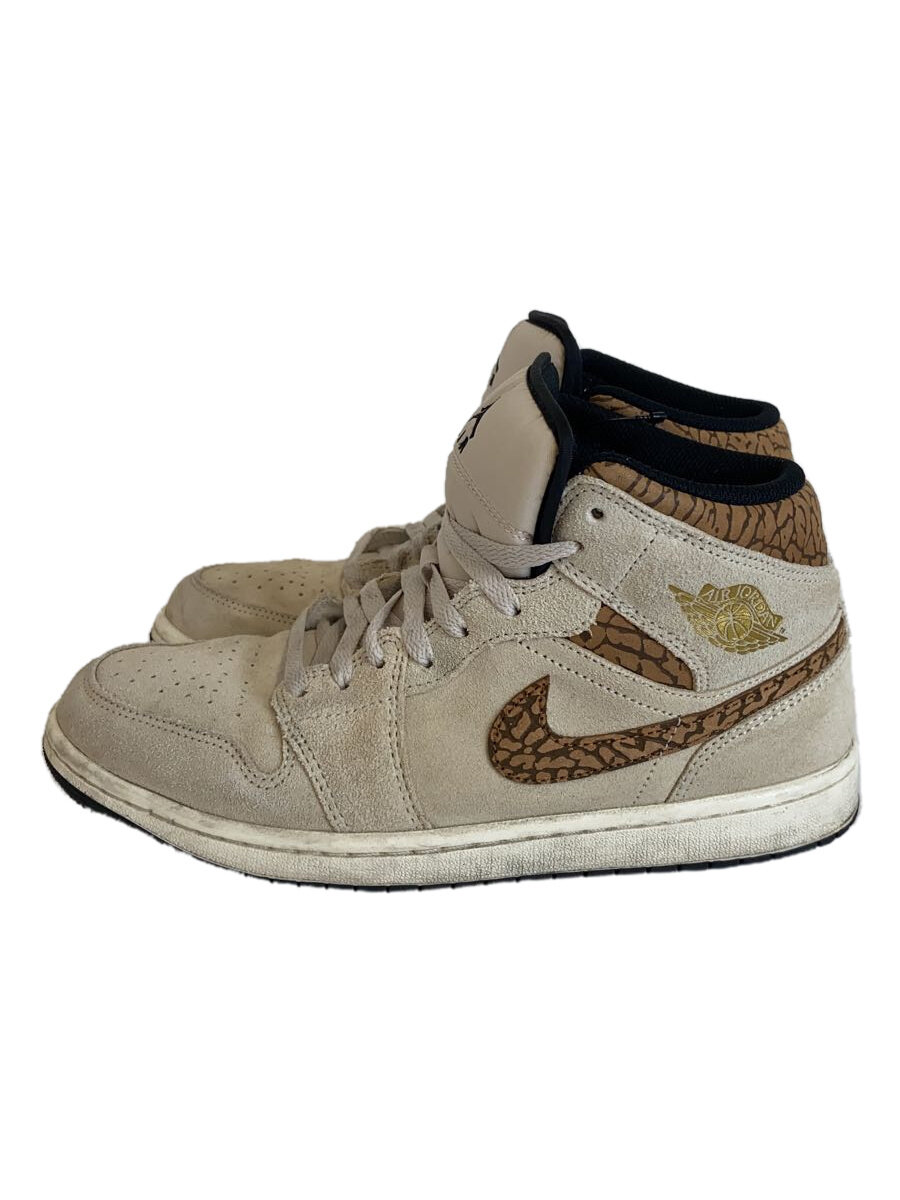 【中古】NIKE◆ハイカットスニーカー/26.5cm/BEG/スウェード/DZ4129-102【シューズ】