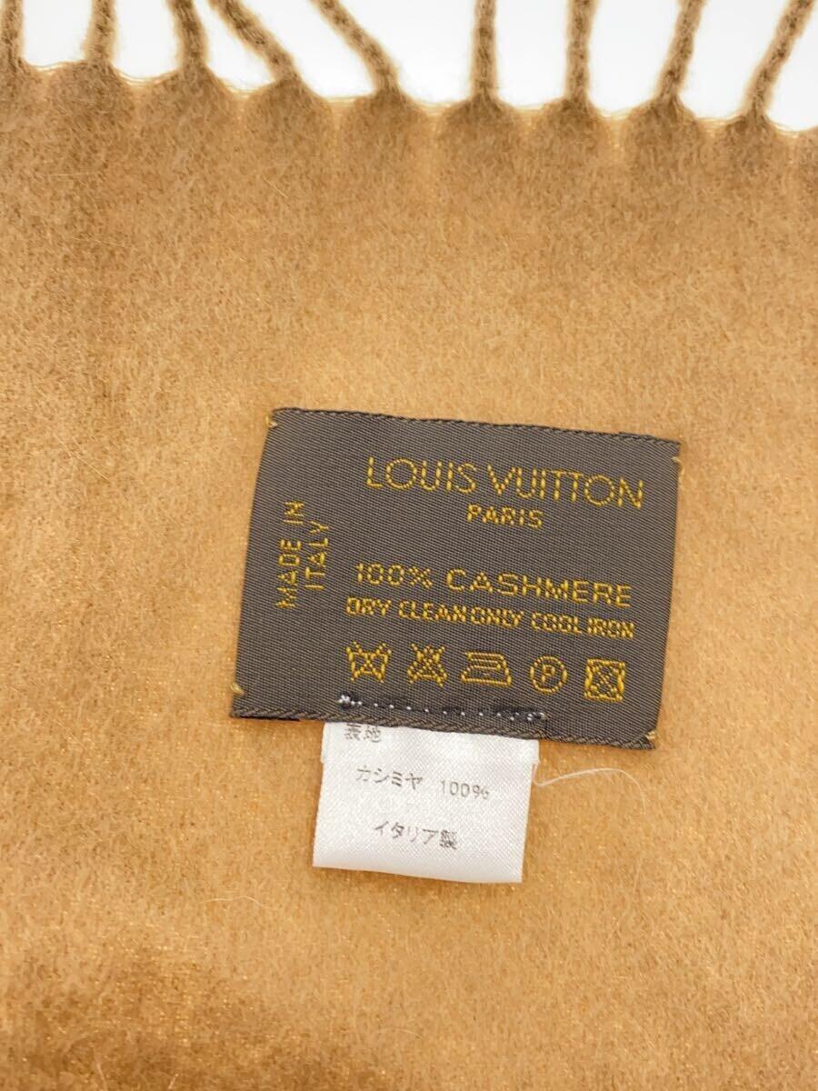 【中古】LOUIS VUITTON◆マフラー/カシミア/BEG/レディース【服飾雑貨他】 2